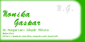 monika gaspar business card