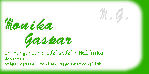 monika gaspar business card